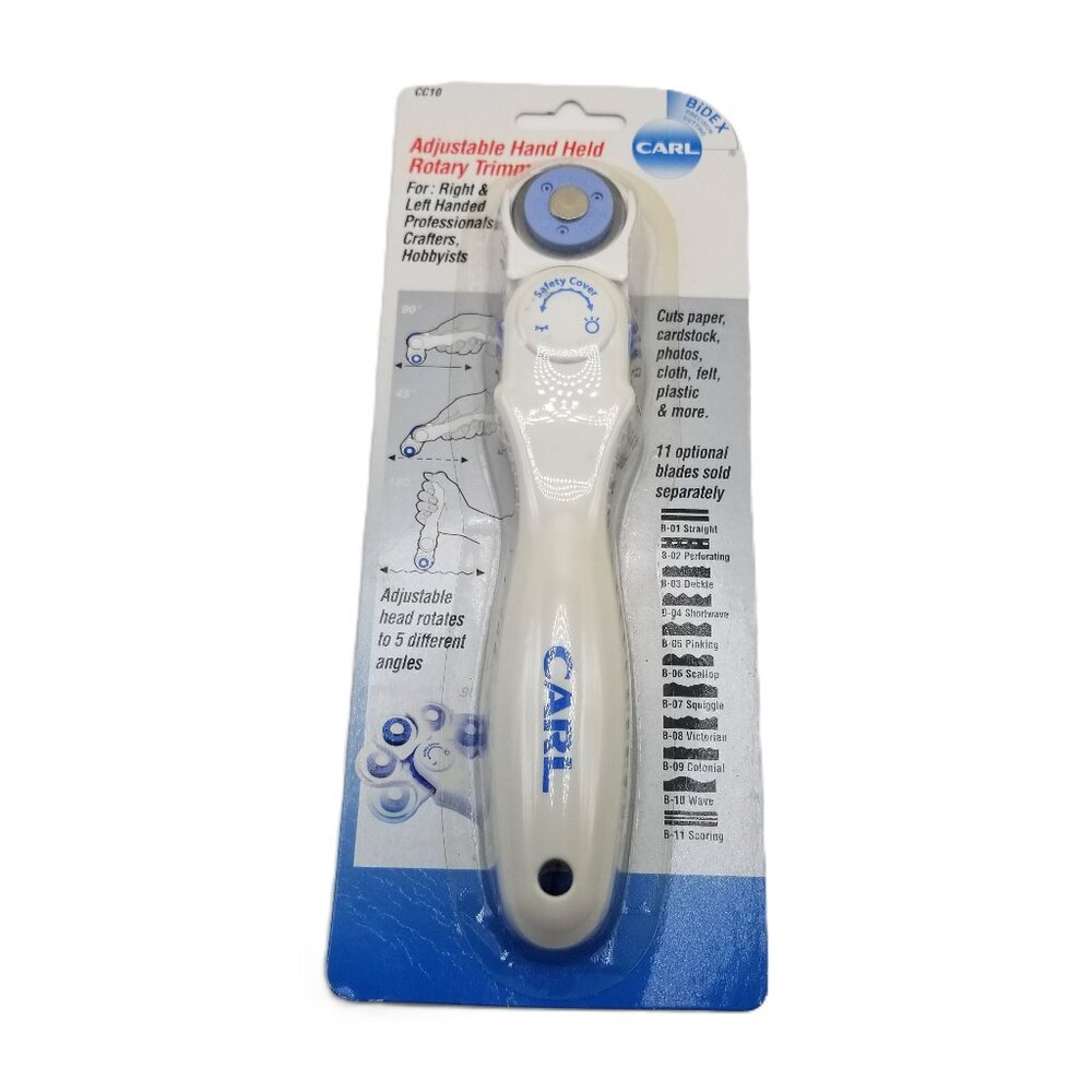 CARL CC-10 Adjustable Hand Held Rotary Trimmer Craft Cutter NEW